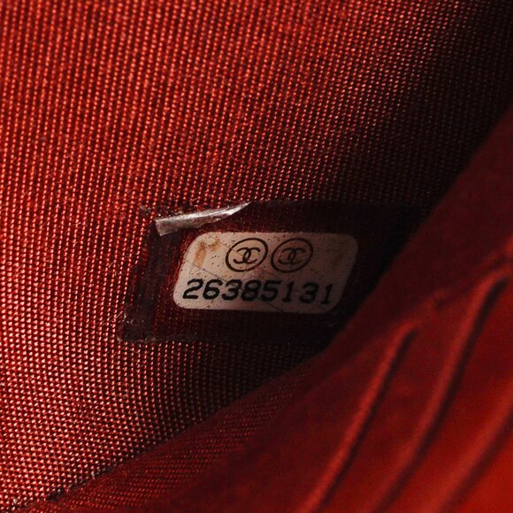 Chanel Red Grained Calfskin GHW Quilted Small Boy Clutch With Chain - Picture 11 of 13